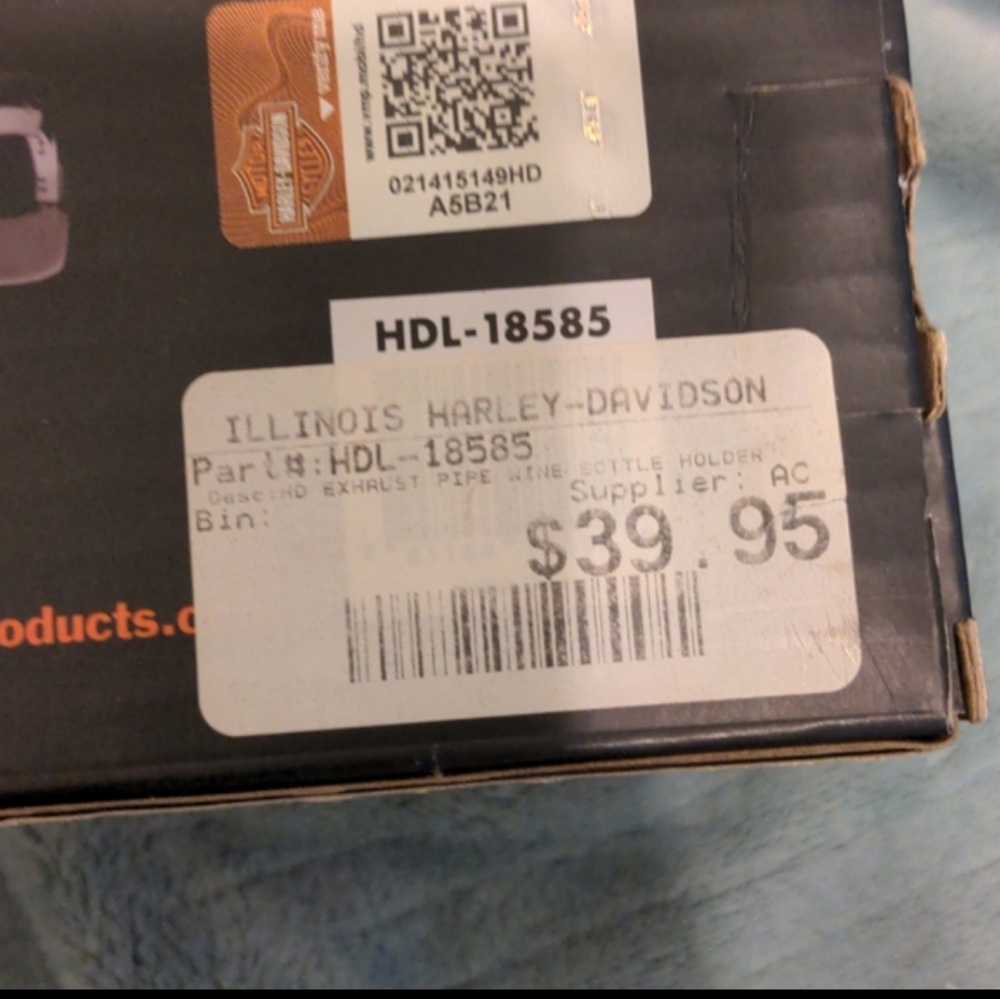 Harley Davidson Bottle Holder. New With Tags. - Picture 4 of 5